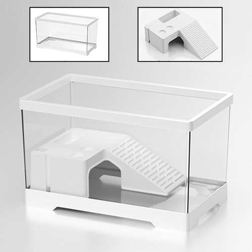 Tanque De Tartaruga, Acessórios Para Habitat Branco Médio