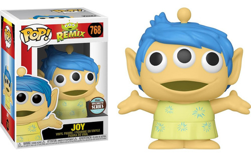 Pop Disney Pixar Alien Remix: Inside Out - Figura De Vinilo