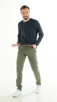 Comprar Pantalones X2 Hombre Gabardina Polo Club Chino Elastizado