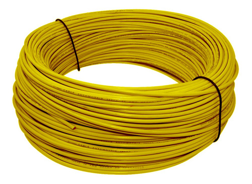 Cable Automotriz Nro. 14 Awg 105 °c 600v Amarillo Cablesca