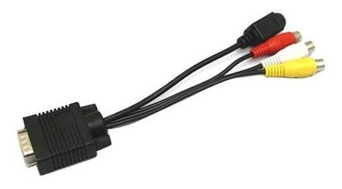 Adaptador Cable Convertidor Vga Svga Video 3 Rca Tv Av