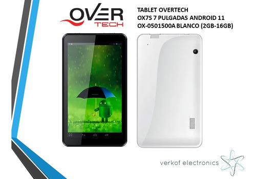 Tablet Overtech Ox7s 7 Android 11 Ox-0501500a (2gb-16gb) Blanco (Reacondicionado)