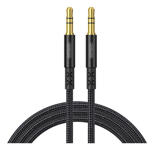 Cable P2 Joyroom Stereo Celular Auxiliar Negro de 3,5 mm, 2 m