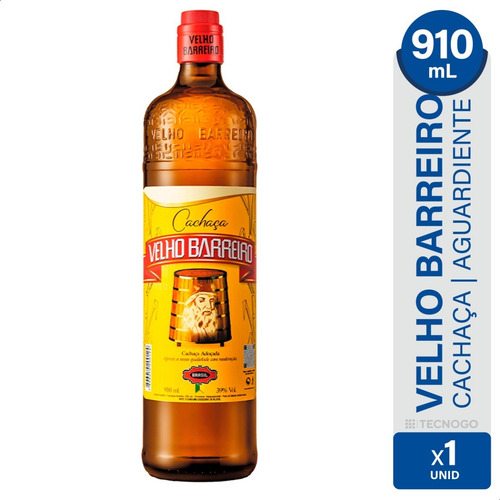 Velho Barreiro Aperitivo Cachaça 910ml Ayrescuyanos -