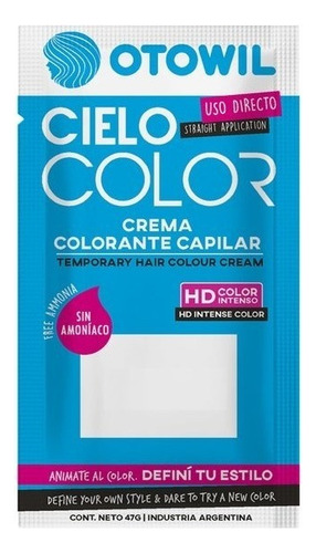 Tintura Cielo Color Otowil Caja X6u tono naranja