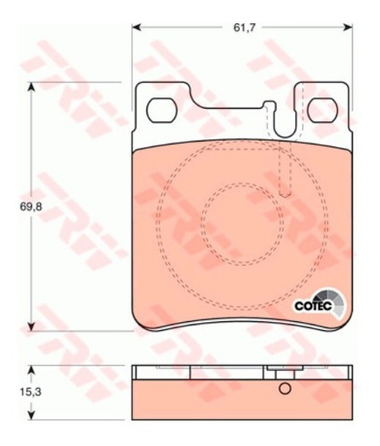 Pastilhas De Freio Tras. Mercedes S 600 1993-1999 W140