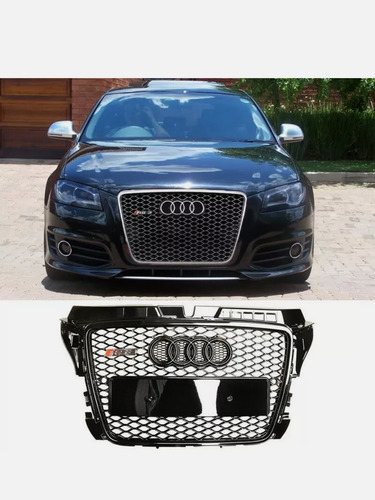 Parrilla Compatible Con Audi S3 Panal Aveja Rs3 A3 Rejilla