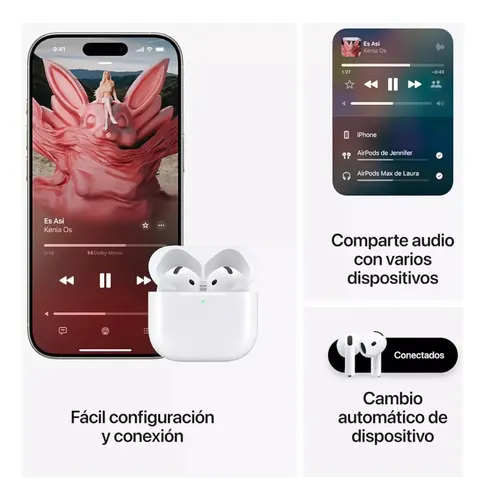Apple AirPods 4ta generacion A3050 Blanco | Cuotas sin interés