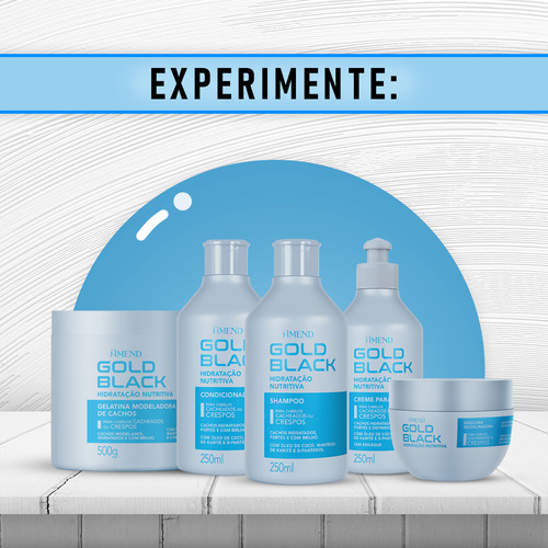 Amend Gold Black Hidratação Nutritiva Com Óleo De Coco
