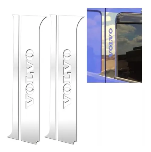 comprar Aplique Inox Coluna Porta Volvo Fh A Partir De 2015 