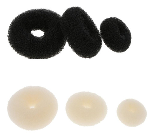 3 Piezas Hair Bun Donut Maker, Style Bun, Maker, Beige