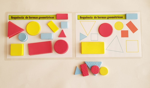 Jogo Pedagogico Sequencia De Formas Geometricas Mercado Livre