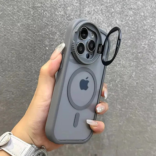 'capa Para iPhone Magsafe Com Protetor De Câmera E Alças