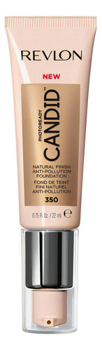 Base de maquillaje líquida natural Candid de Revlon Photoready, bronceadora, 350, 22 ml