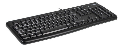 Kit De Teclado Y Mouse Logitech Mk120 Español De Color Negro