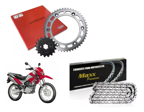 Kit Relação Vaz Honda Nxr 125 150 Bros Aço 1045