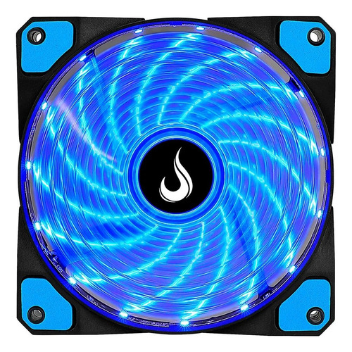 Cooler Fan Rise Mode Wind W1 120mm Led Azul Preto Rm-wn-01bb