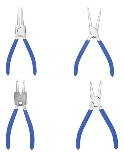 . 4alicate Anillos Presión Curvados Rectos Externo
