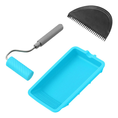 Kit De Rodillos De Pintura Con Bandeja Convenientes 3 Piezas