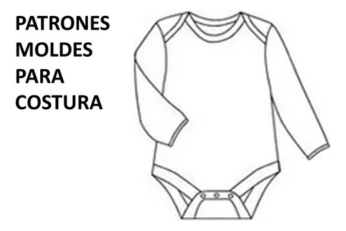 Patron Molde  De Costura, Ropa Bebe,body,mono, Camiseta 