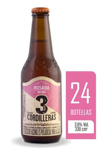 Cerveza 3 Cordilleras 24x330ml - mL a $15