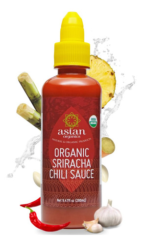 Asian Organics - Salsa De Chile Picante Sriracha Organica -