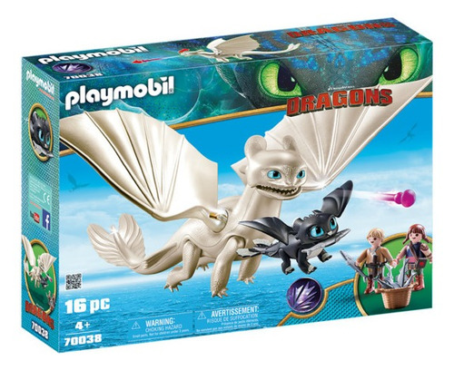 Playmobil 70038 Furia Luminosa Y Bebé Dragón Con Niños