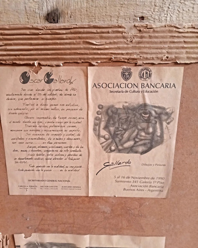 Técnica Mixta Del Autor Oscar Gallardo (Usado)