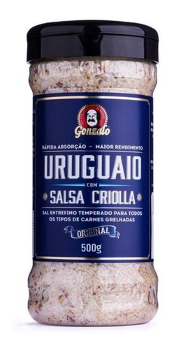 Sal Para Churrasco E Cozinha, Parrilla Uruguaio Gonzalo 500g