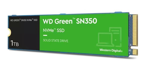 Disco Duro Wd Sn350 Nvme Ssd M.2 1tb Green 