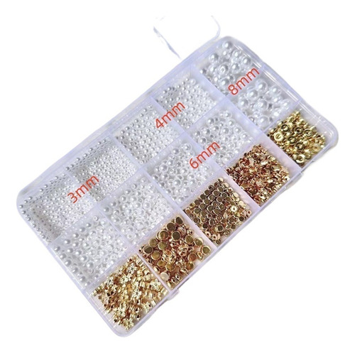 Kit De Cuentas, Joyas Diy De Pulseras Y Bolsa De Materiales.