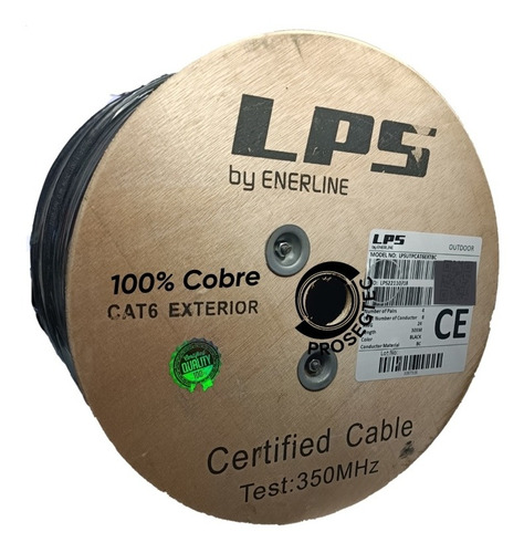 Cable Utp Categoria 6 Ext Doble Chaqueta 100% Cobre 305ms