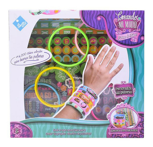 Imagen 1 de 8 de Juego Pulseras Para Decorar Stickers Nena New 7262 Bigshop