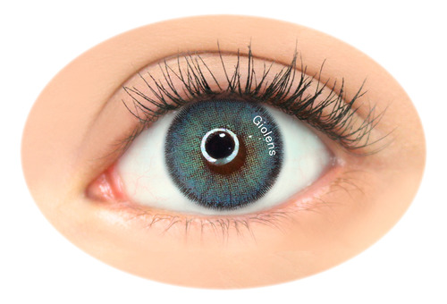 Lente De Contacto Giolens Isabella Blue Graduado Dura 1 Año Color -3.25