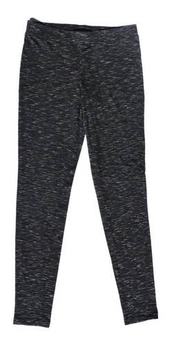 Legging Negro Jaspeado Tela Suave Largos Express