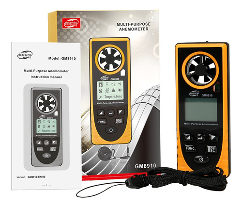 Anemómetro Multiusos Multiparámetro 8 En 1 - Benetech Gm8910