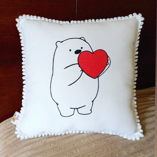 Almohadon Bordado Escandalosos Osos