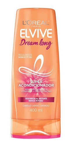 Imagen 2 de 6 de Acondicionador Loreal Paris Elvive Dream Long 400ml