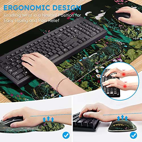 Protector De Escritorio, Conjunto De Almohadilla De Rat...