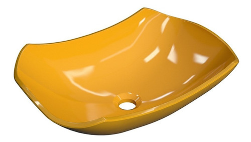 Cuba Pia De Apoio Para Banheiro Abaulada Luxo 42 C08 Amarelo
