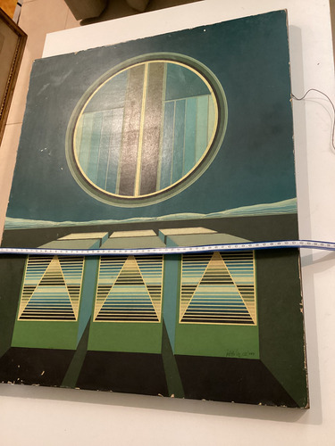 Antigua Serigrafia Pablo Menicucci Pop Art. Geometria (Usado)