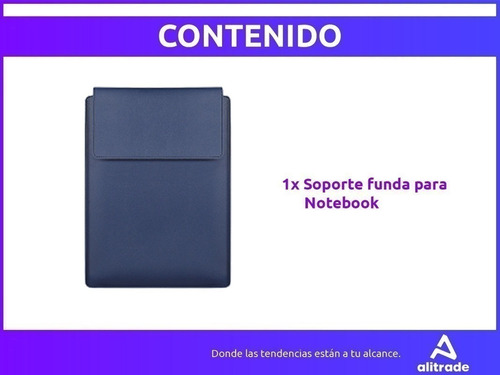 Imagen 8 de 10 de Funda Para Notebook 3en1 Soporte Mouse Pad 13.3 Impermeable