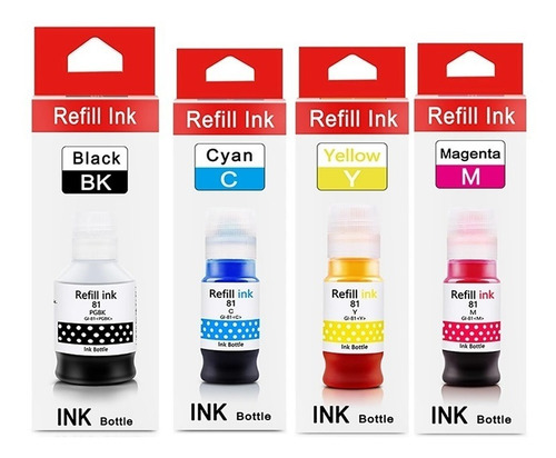 4 Pack Refill Ink Pixma G1130 G3170 G2170 G4170