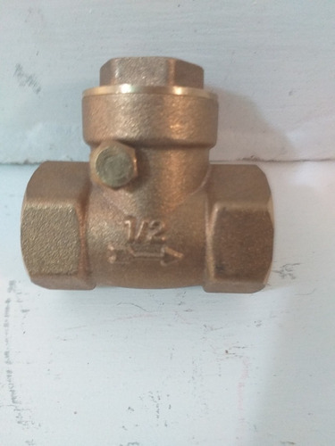 Imagen 2 de 4 de Check De 1/2 Tipo Veleta En Bronce