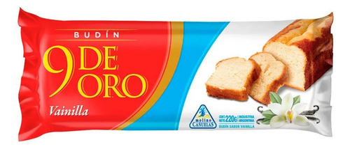 Budin 9 De Oro Sabor Vainilla Molino Cañuelas 220gr