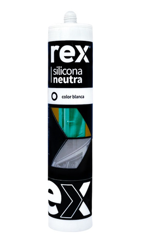Silicona Neutra Blanca Cartucho 300ml Rex 30412