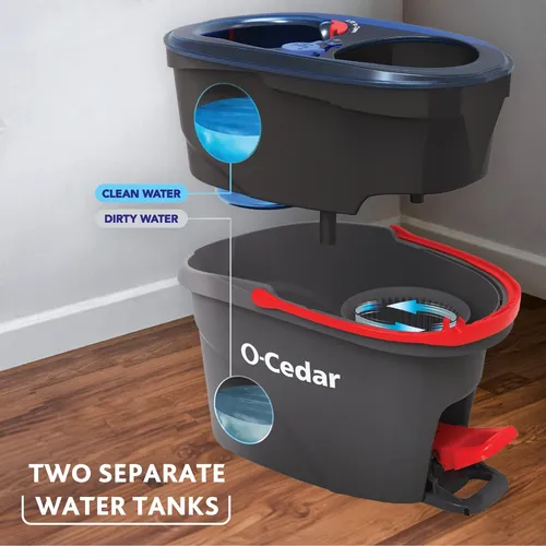 El Sistema Mop & Bucket System O-cedar Rinseclean Spin Elimi