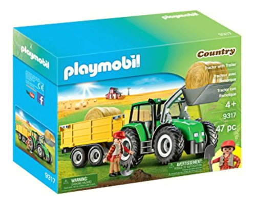 Playmobil Tractor Con Remolque