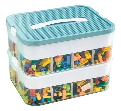 Caja De Almacenamiento De Bloques De Construcción Contenedor
