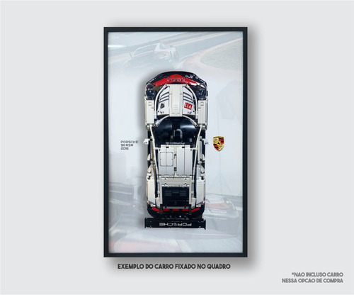 Quadro Para Porsche 911 Rsr Lego  - Branco Lemans